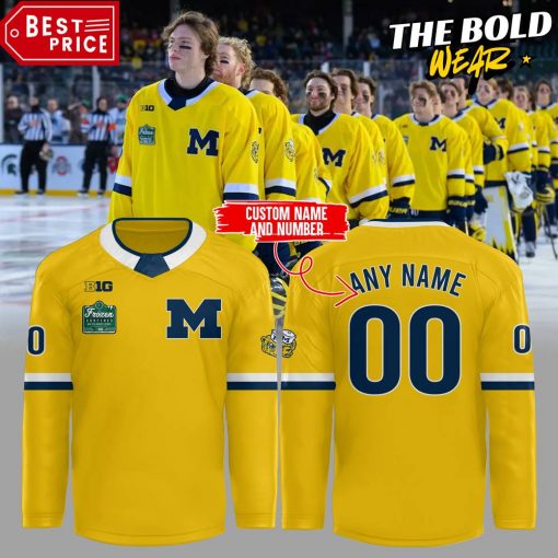 Michigan Wolverines Frozen Confines Wrigley Field Hockey Jersey