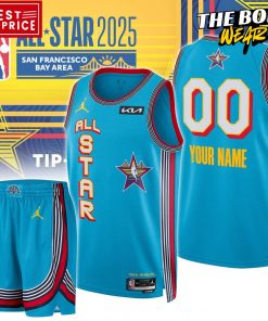 NBA All-Star 2025 Personalized Blue Jersey Shorts