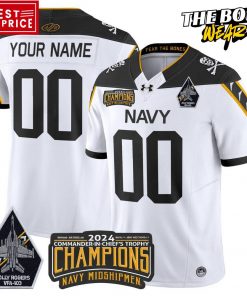 Navy Midshipmen 2024 Commander-In-Chiefs Champions Football Jersey