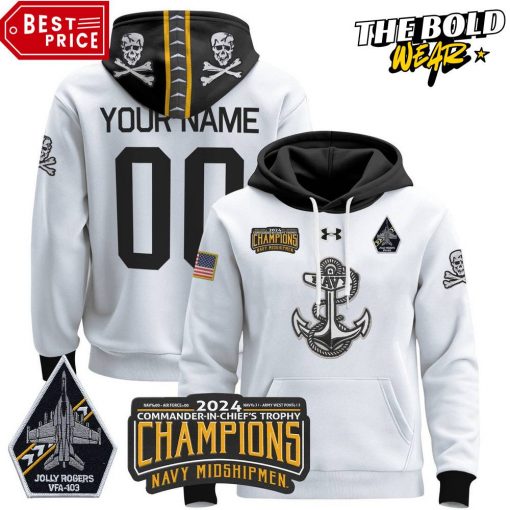 Navy Midshipmen 2024 Commander-In-Chiefs Champions Hoodie