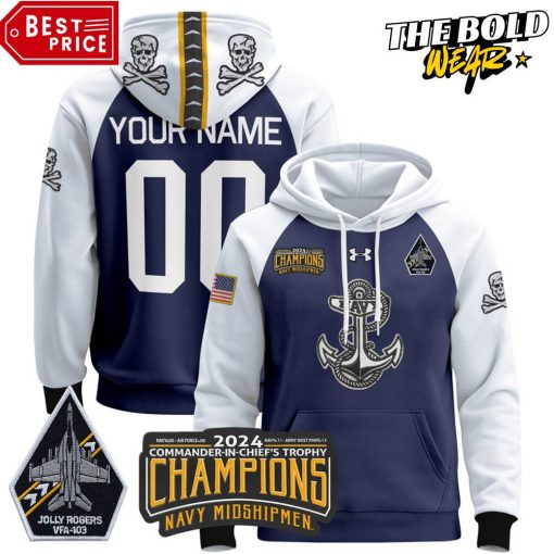 Navy Midshipmen 2024 Commander-In-Chiefs Champions Hoodie