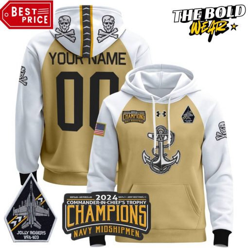 Navy Midshipmen 2024 Commander-In-Chiefs Champions Hoodie