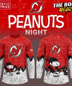 New Jersey Devils Peanuts Night Special Edition Hockey Jersey