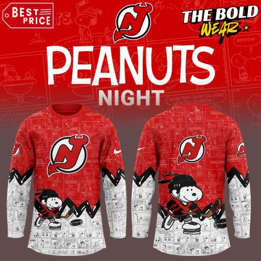 New Jersey Devils Peanuts Night Special Edition Hockey Jersey