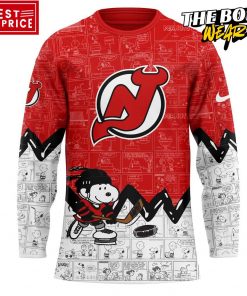 New Jersey Devils Peanuts Night Special Edition Hockey Jersey