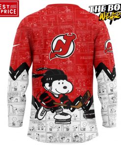 New Jersey Devils Peanuts Night Special Edition Hockey Jersey