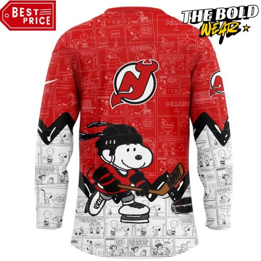 New Jersey Devils Peanuts Night Special Edition Hockey Jersey