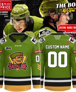 North Bay Battalion Green Gold New 2025 Jersey