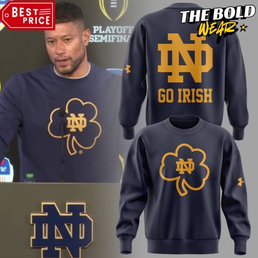 Notre Dame Fighting Irish Coach Marcus Freeman CLOVER Sweatshirt