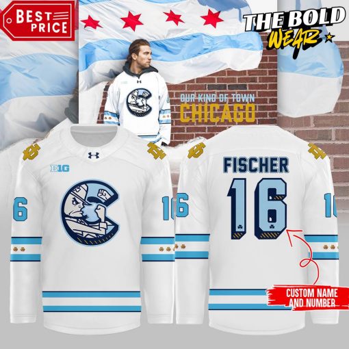 Notre Dame Fighting Irish x Chicago Cubs Frozen Confines Hockey Jersey