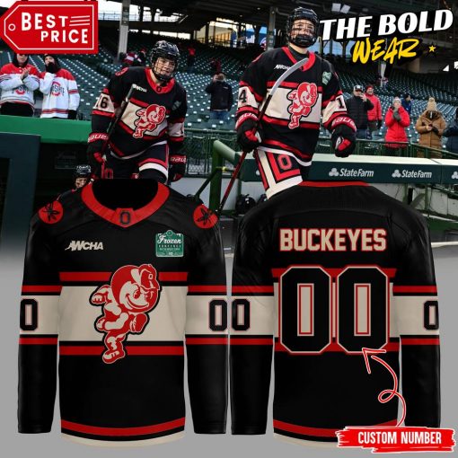 Ohio State Buckeyes Frozen Confines Wrigley Field Hockey Jersey