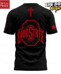 Ohio State Buckeyes Jesus Won Black Tee