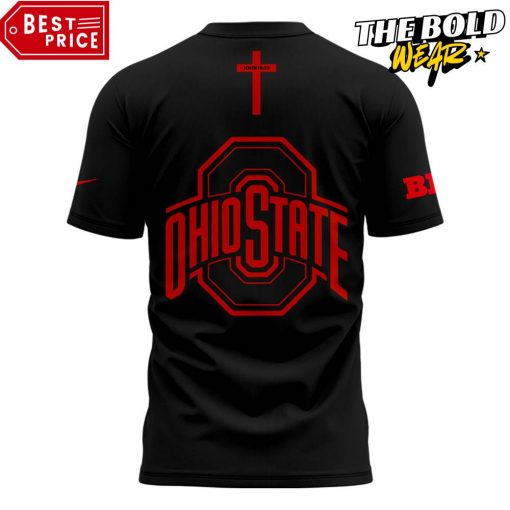 Ohio State Buckeyes Jesus Won Black Tee