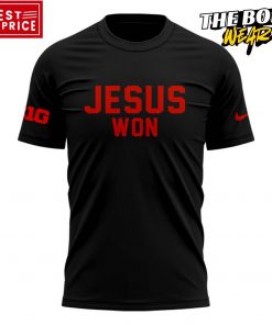 Ohio State Buckeyes Jesus Won Black Tee