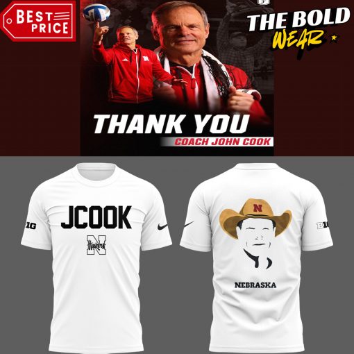 Nebraska Volleyball 2025 Limited Coach John Cook White Shirt