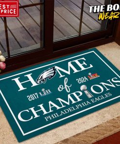 Philadelphia Eagles 2 Time Super Bowl LIX Champions Doormat