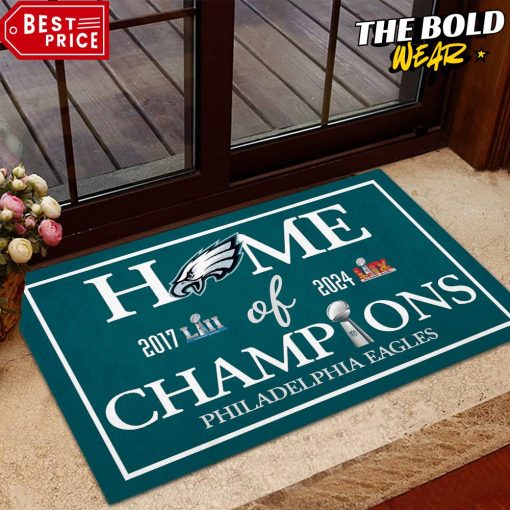 Philadelphia Eagles 2 Time Super Bowl LIX Champions Doormat