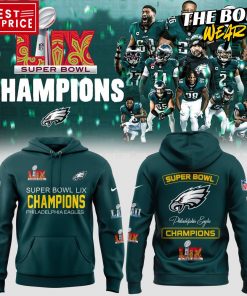 Philadelphia Eagles 2 Time Super Bowl LIX Champions Limited Edition Hoodie