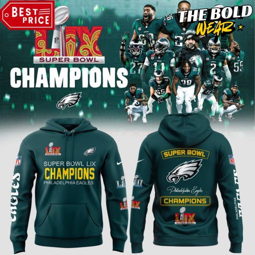 Philadelphia Eagles 2 Time Super Bowl LIX Champions Limited Edition Hoodie