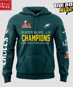 Philadelphia Eagles 2 Time Super Bowl LIX Champions Limited Edition Hoodie