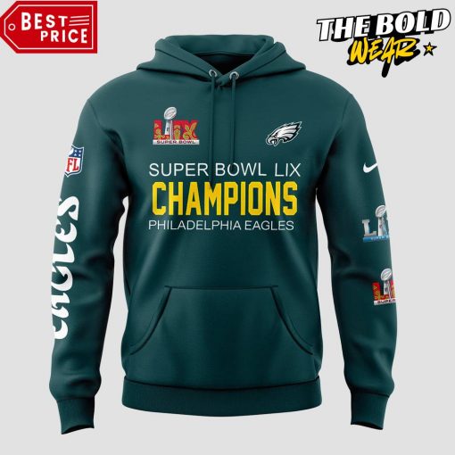 Philadelphia Eagles 2 Time Super Bowl LIX Champions Limited Edition Hoodie