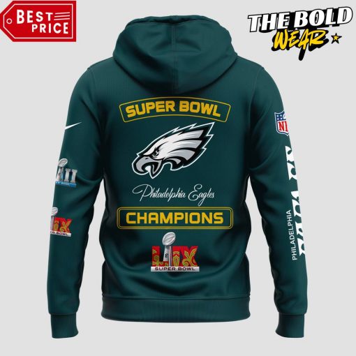 Philadelphia Eagles 2 Time Super Bowl LIX Champions Limited Edition Hoodie