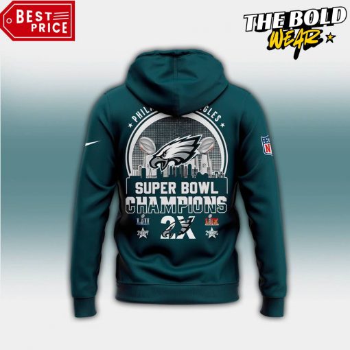 Philadelphia Eagles 2x Super Bowl LIX Champions Limited Edition Hoodie