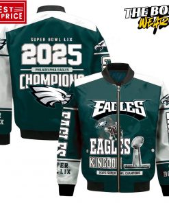 Philadelphia Eagles Super Bowl 2025 Champions LIX Bomber Jacket