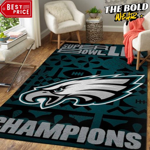 Philadelphia Eagles Super Bowl LIX Champions 2025 Carpet Rug