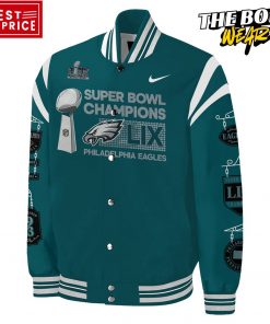 Philadelphia Eagles Super Bowl LIX Champions All Player Signatures Bomber Jacket 2