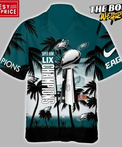 Philadelphia Eagles Super Bowl LIX Champions Hawaiian Shirt