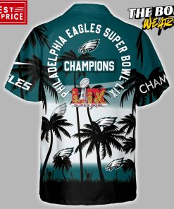 Philadelphia Eagles Super Bowl LIX Champions Hawaiian Shirt