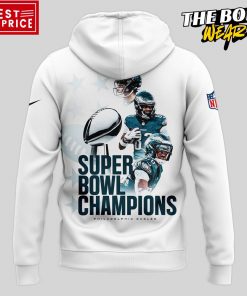 Philadelphia Eagles Super Bowl LIX Champions White Hoodie