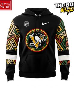 Pittsburgh Penguins Black Hockey History Night Game Hoodie