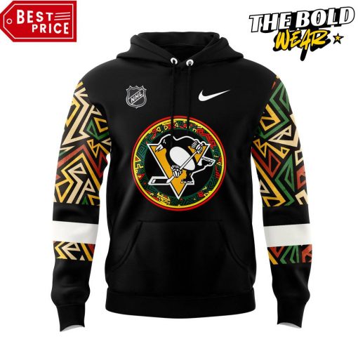 Pittsburgh Penguins Black Hockey History Night Game Hoodie