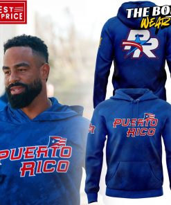 Puerto Rico Baseball Sweater Blue Hoodie