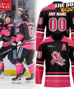 San Jose Barracuda Pink in the Rink Hockey Jersey