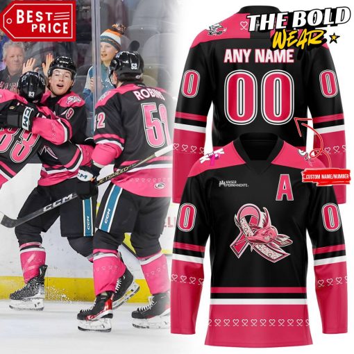 San Jose Barracuda “Pink in the Rink” Hockey Jersey