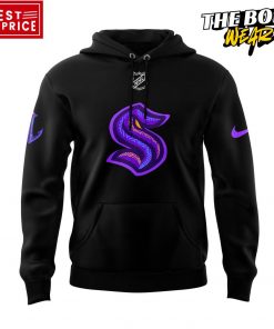 Seattle Kraken Black Hockey History Night Limited Edition Hoodie