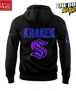 Seattle Kraken Black Hockey History Night Limited Edition Hoodie