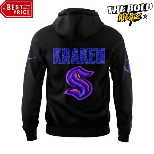 Seattle Kraken Black Hockey History Night Limited Edition Hoodie