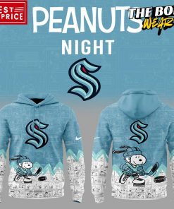 Seattle Kraken Peanuts Night Special Hoodie