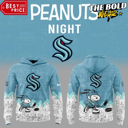 Seattle Kraken Peanuts Night Special Hoodie