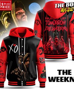 The Weeknd Hurry Up Tomorrow Hooded Baseball Jacket