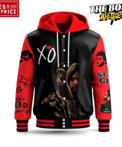 The Weeknd Hurry Up Tomorrow Hooded Baseball Jacket