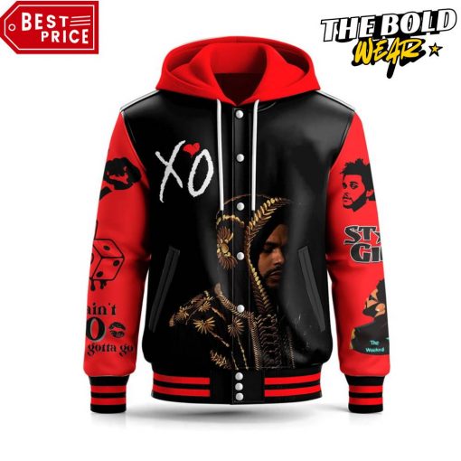 The Weeknd Hurry Up Tomorrow Hooded Baseball Jacket