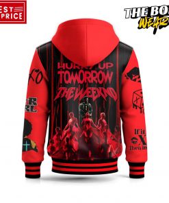 The Weeknd Hurry Up Tomorrow Hooded Baseball Jacket