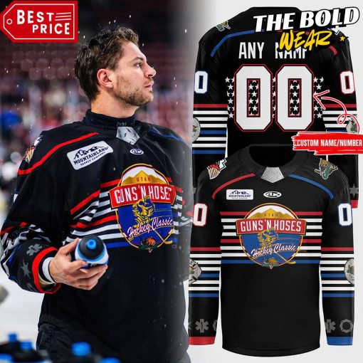 Utah Grizzlies Guns & Hoses Hockey Jersey