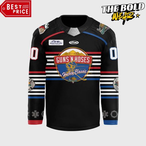 Utah Grizzlies Guns & Hoses Hockey Jersey