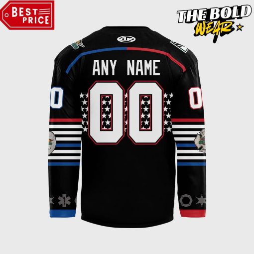 Utah Grizzlies Guns & Hoses Hockey Jersey